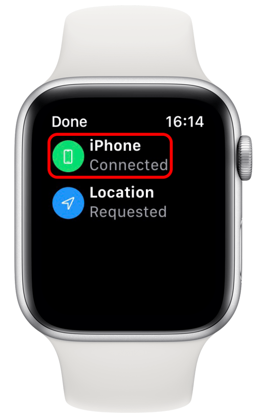 Symbols on an online apple watch