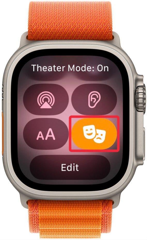 изключване на театралния режим на Apple Watch