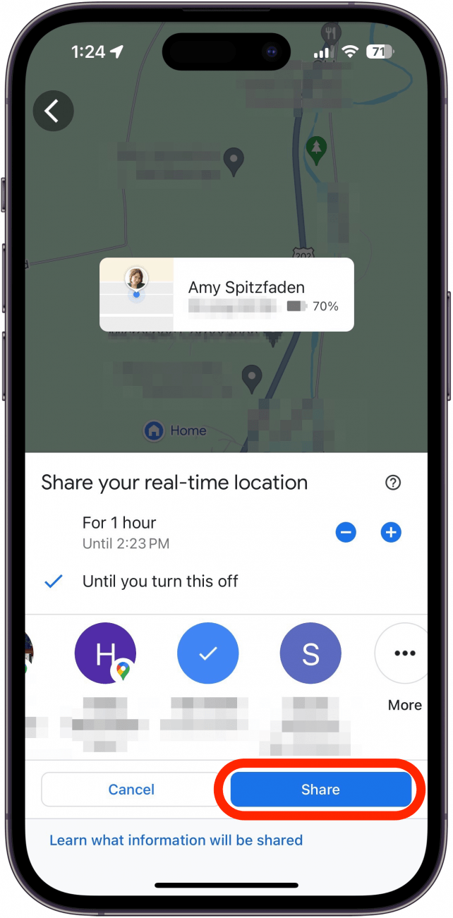 cómo compartir ubicación entre iphone y android