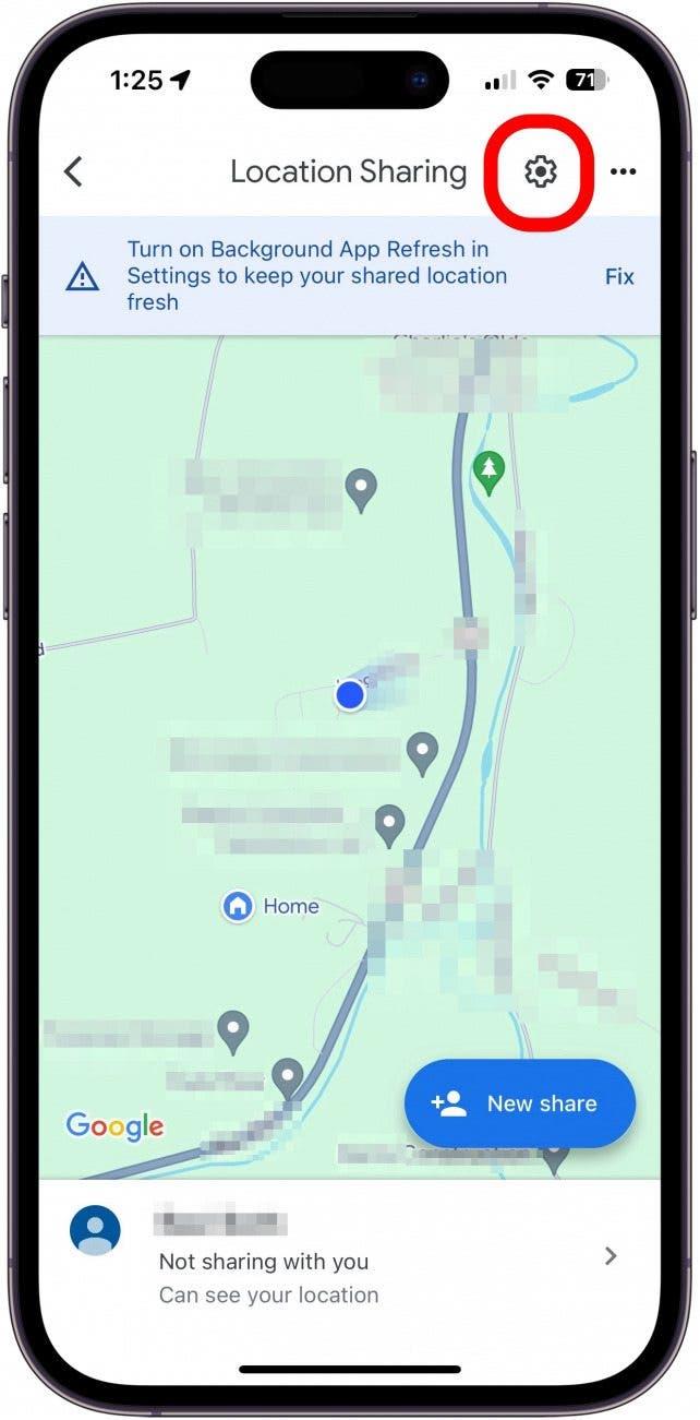 Wie kann man den Standort von einem iPhone für ein Android-Gerät freigeben?