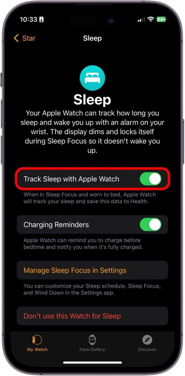 apple watch no rastrea el sueño