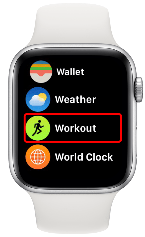 Avant de commencer votre randonnée ou votre marche, ouvrez l'application Entraînement sur votre Apple Watch.
