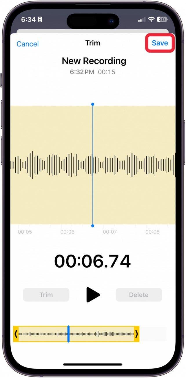 как да подрязвате аудиофайлове на iphone