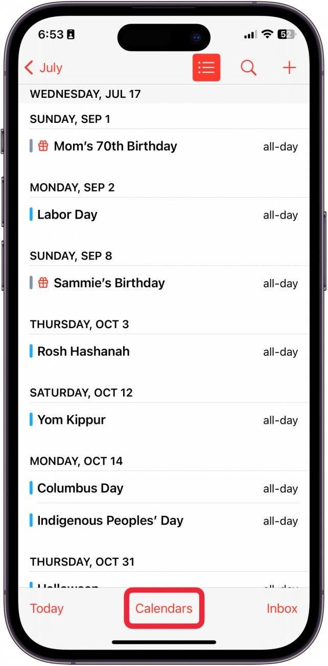 hvordan sette påminnelser for bursdager på iphone
