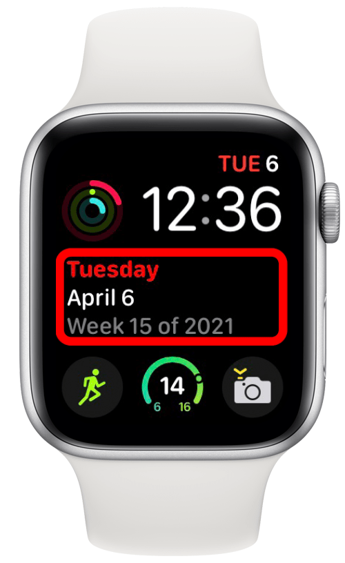 Complication Meilleure journée sur le cadran d'une Apple Watch