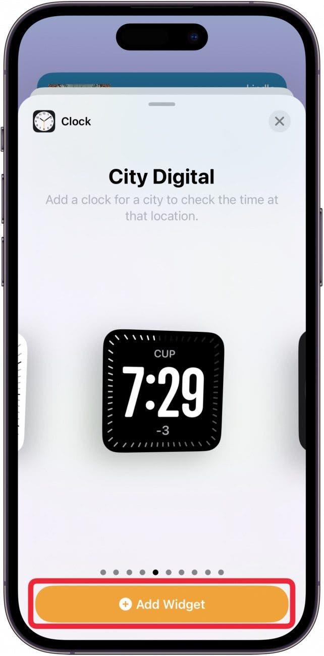 iphone digital clock