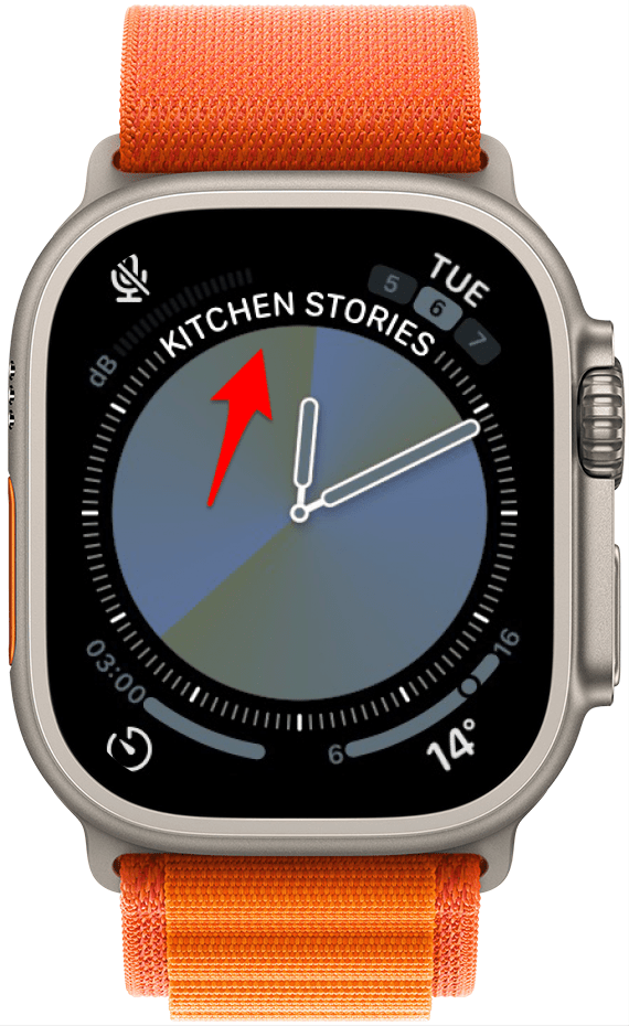 Kitchen Stories Komplikation auf dem Zifferblatt Ihrer Apple Watch