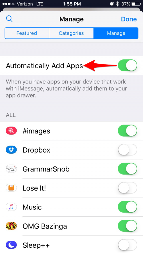 Wie man die automatische Installation von iMessages-Apps deaktiviert