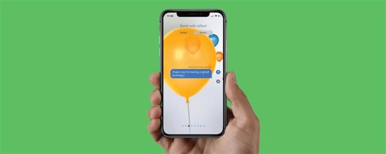 iPhoneで風船を送る方法