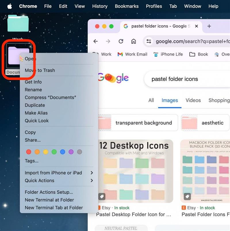 kann man die Farbe von Ordnern auf dem Mac ändern