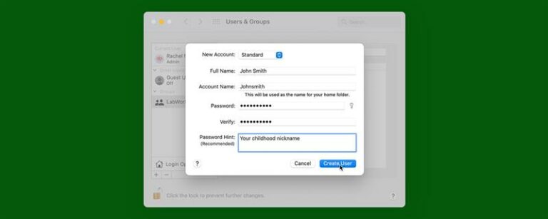 Macにユーザーを追加する方法