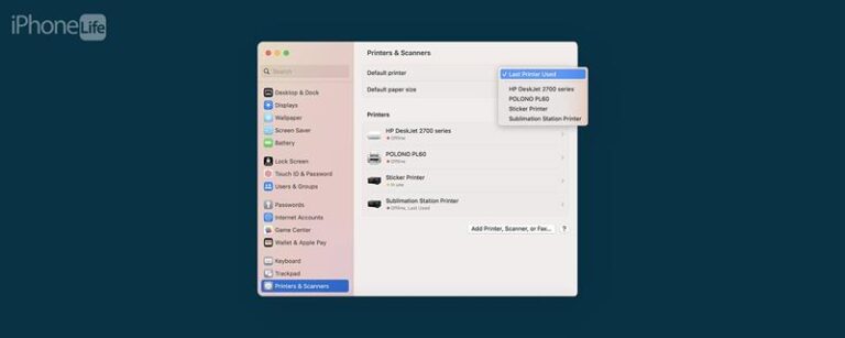 Mac（Macos Ventura以前）にデフォルトのプリンターを設定する方法