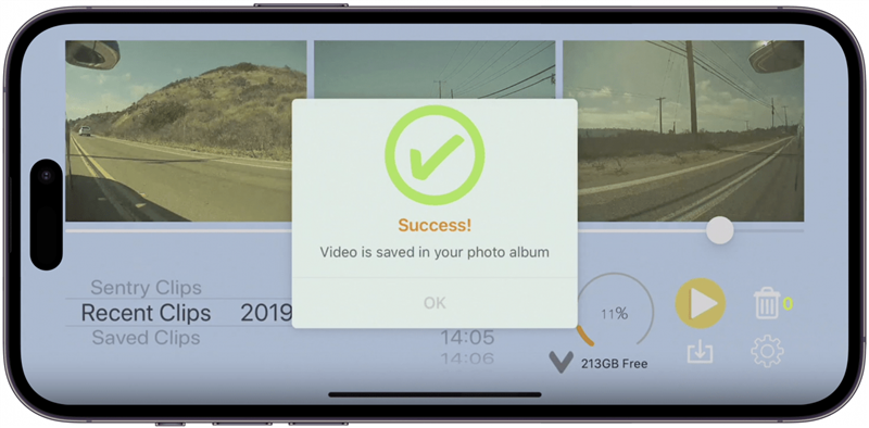 La mejor aplicación de Tesla para ver imágenes del modo Sentry en un iPhone