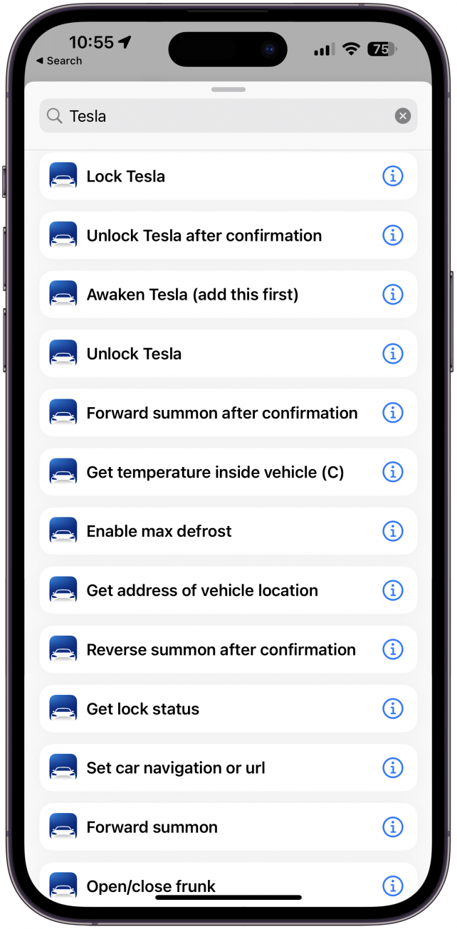 간편한 자동화를 위한 단축키 앱 사용자를 위한 최고의 Tesla 앱