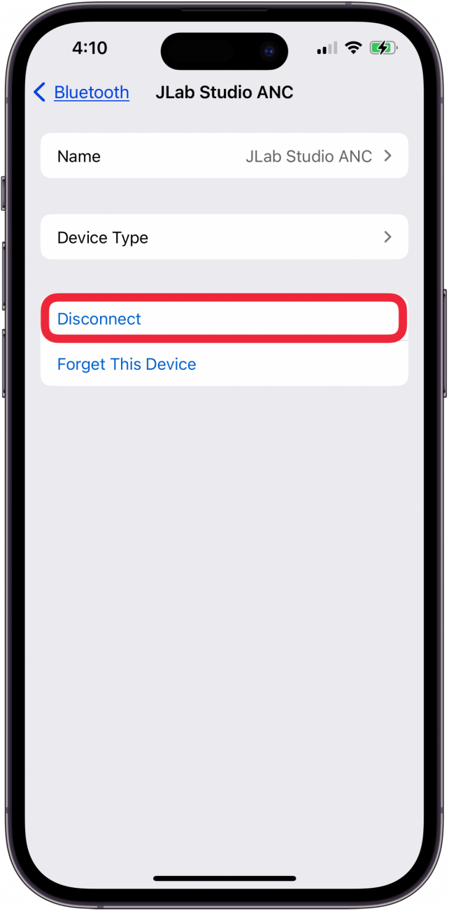koppla bort Bluetooth-enheter om musik spelas upp automatiskt på iPhone
