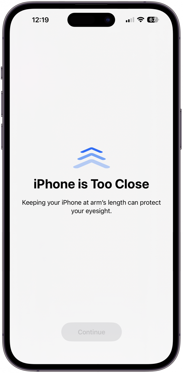 Votre iPhone vous alertera désormais si vous tenez votre iPhone ou iPad trop près de vos yeux.