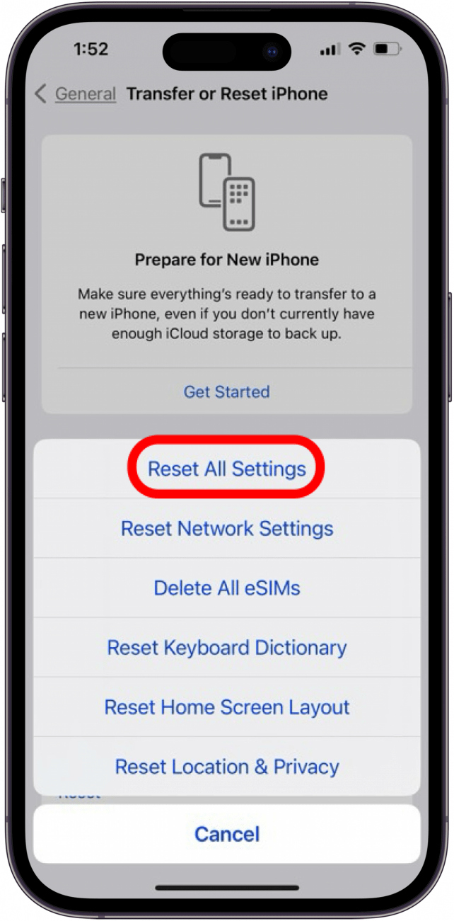 Réinitialiser tous les réglages de l'iPhone ou de l'iPad si les anciennes notifications reviennent