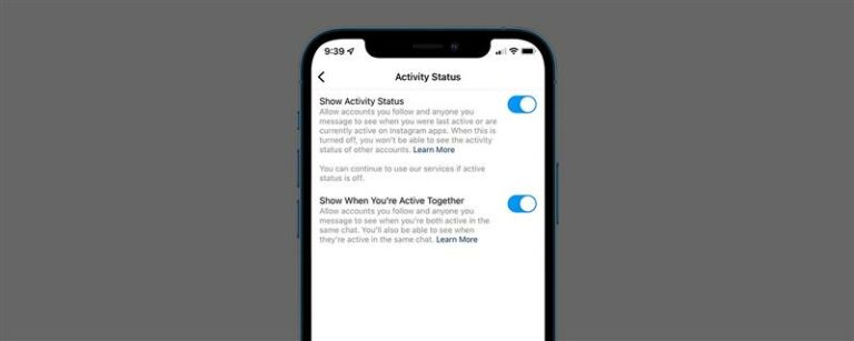 iPhoneのInstagramのアクティブなステータスをオフにする方法
