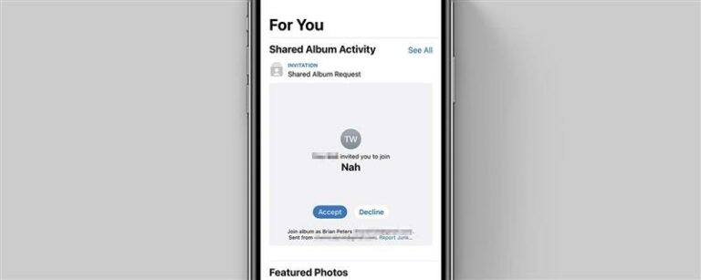 iPhoneで共有アルバムの招待状を受け入れる方法