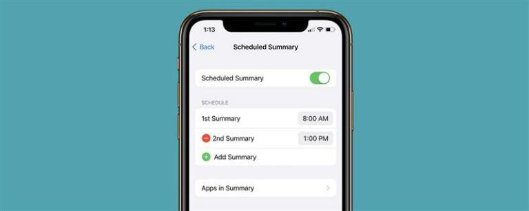 iPhoneで通知の概要をスケジュールする方法（2023）