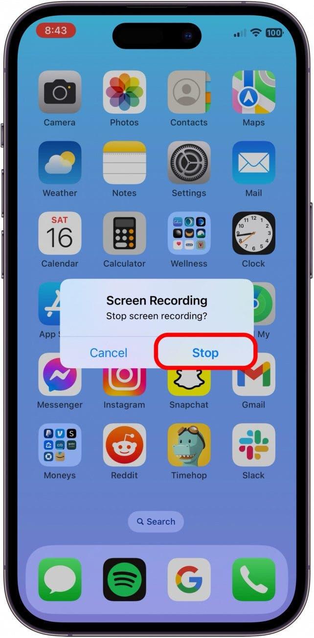 cuánto puede durar la grabación de pantalla en el iphone