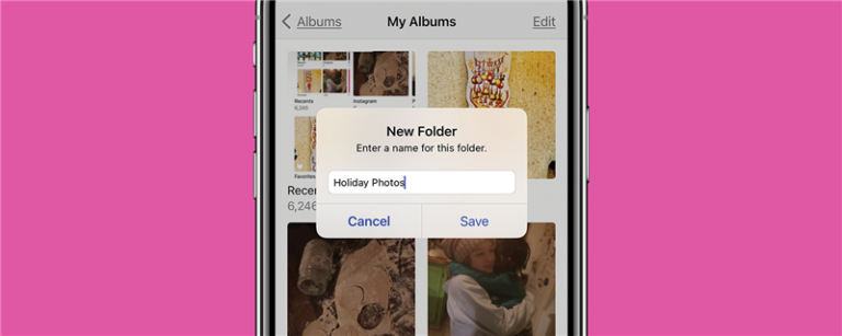 写真アプリのiPhoneでフォトアルバムのフォルダの作成方法（2023）