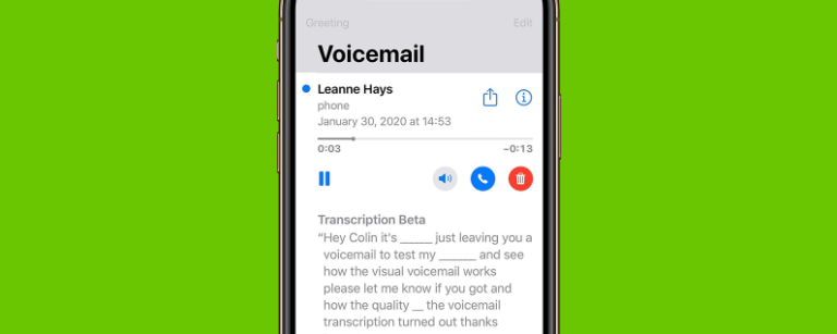 ビジュアルボイスメール：iPhoneでボイスメールの文字起こしを設定して使用する方法